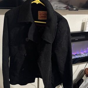 Levi's Black Pea Coat